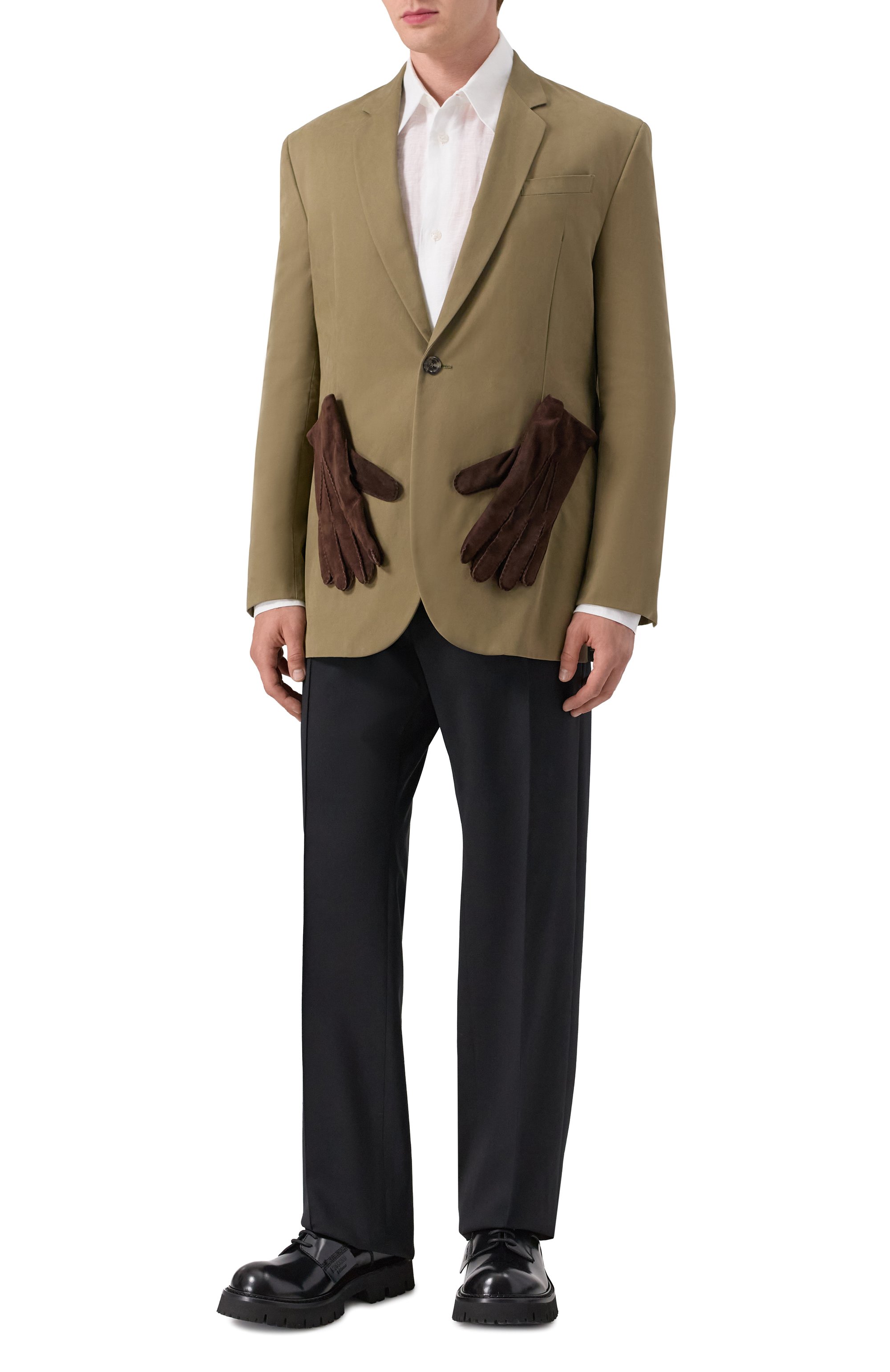 Хлопковый пиджак MOSCHINO, арт. A0502/5218, фото 2