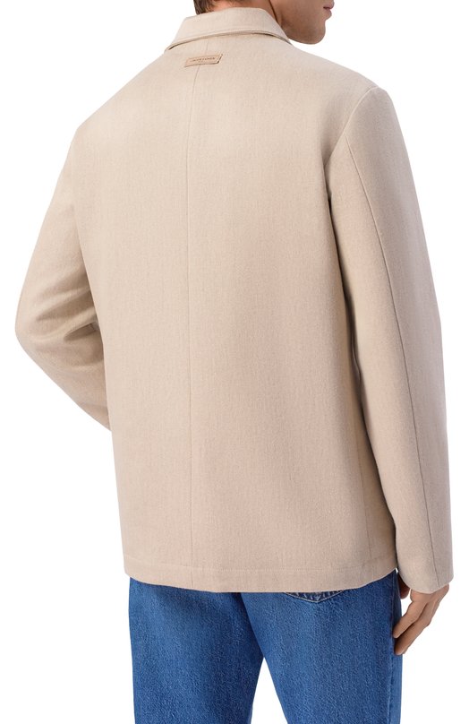 Пиджак из хлопка и льна Jacob Cohen JUM_I0011 003 T877A RW Бежевый  JUM_I0011 003 T877A RW Фото 4