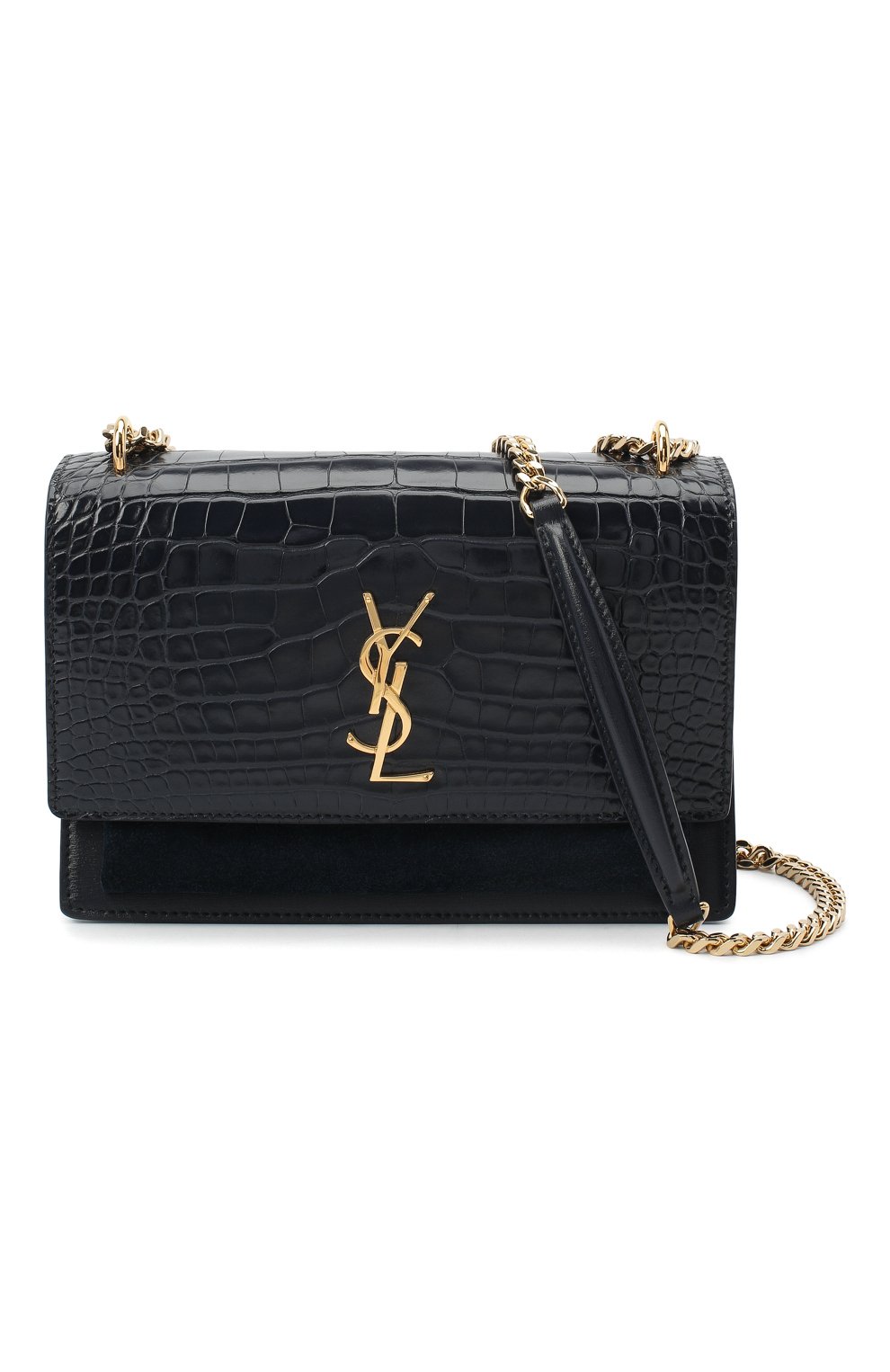 Сумка sunset из кожи крокодила SAINT LAURENT, арт. 442906/LVK2K, фото 6