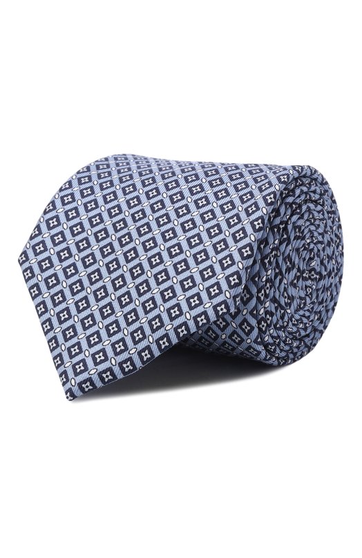 Шелковый комплект из галстука и платка Brioni 08A900/PD450 Голубой 08A900/PD450