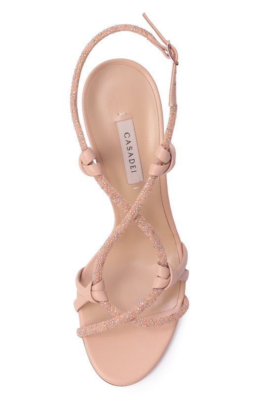 Комбинированные босоножки Julia Itaca 100 Casadei 1L472B1001/ITACA Бежевый  1L472B1001/ITACA Фото 6