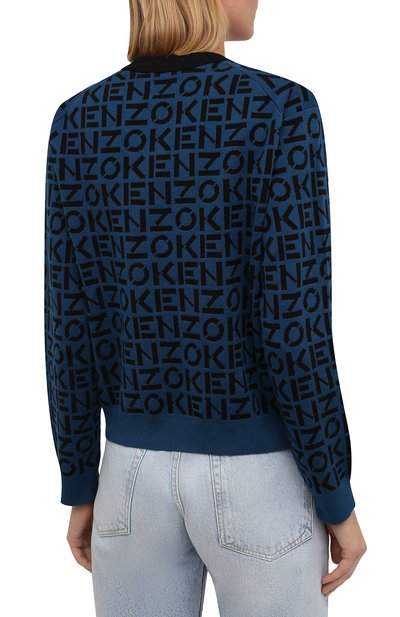 Пуловер KENZO синего цвета по цене 29950 руб., арт. FB62PU6363SC, фото 4 Пуловер KENZO, арт. FB62PU6363SC, фото 4