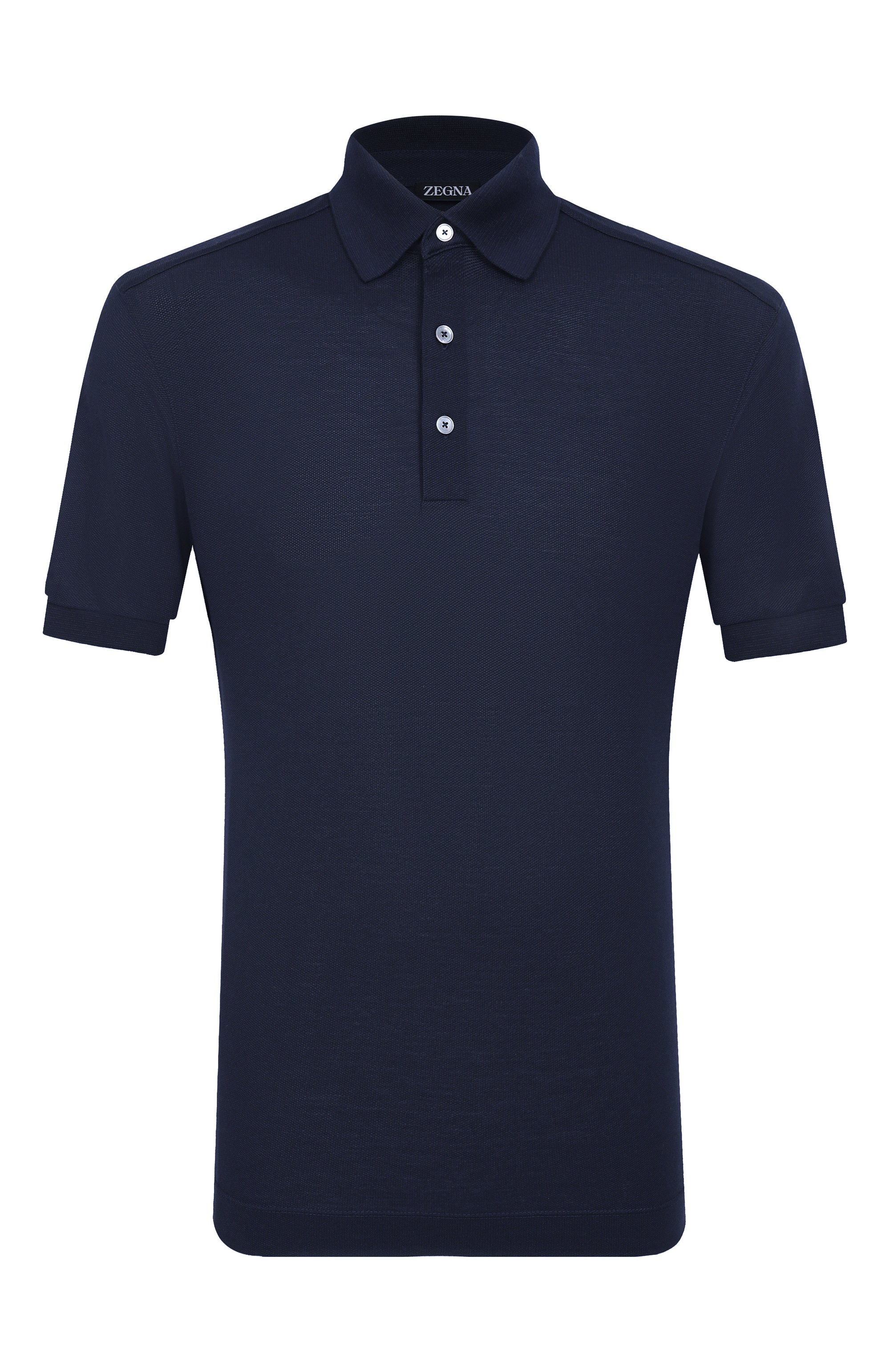 Поло из хлопка и шелка ZEGNA, арт. F786/UF341A9, фото 1