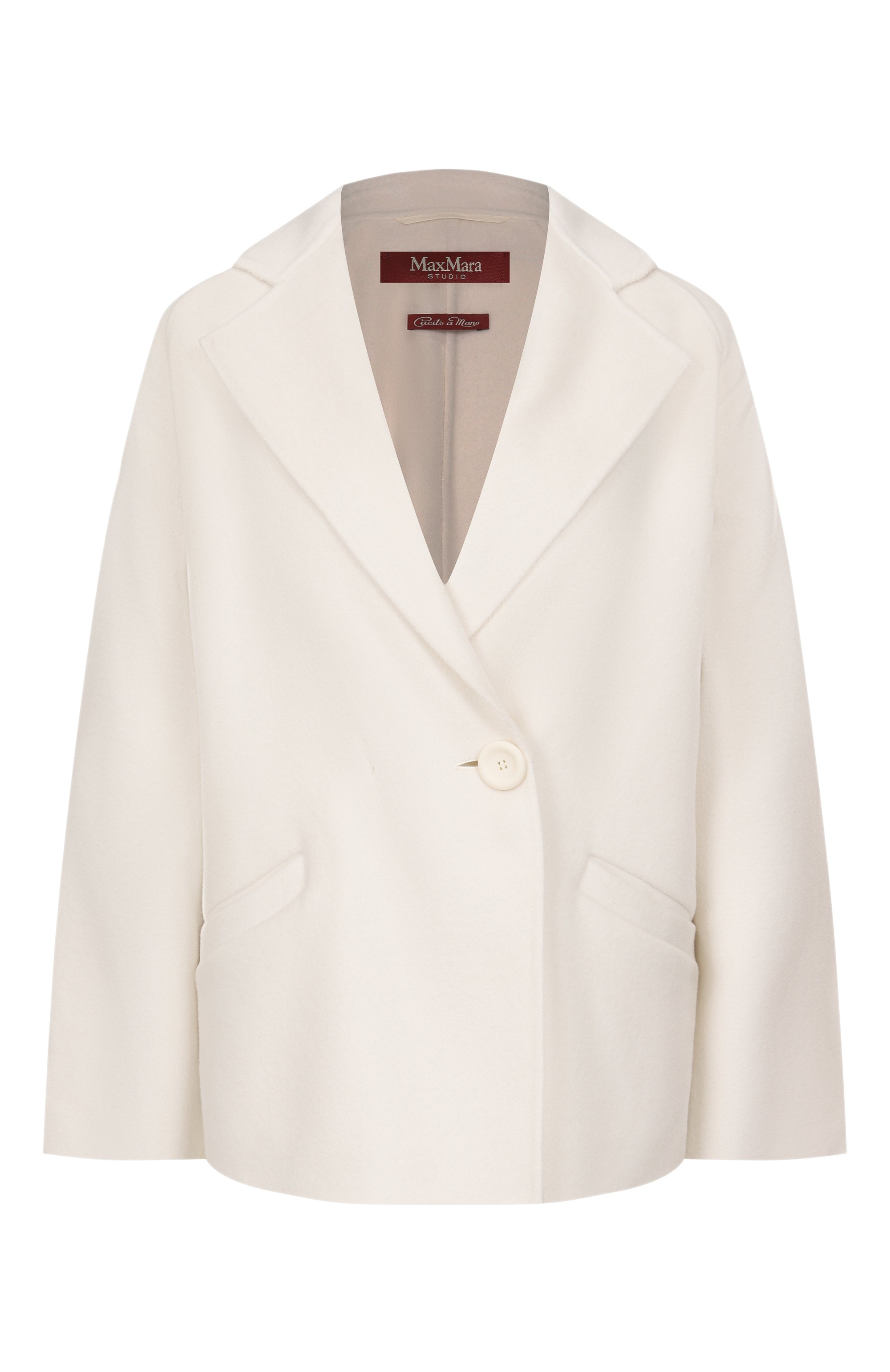 Полупальто из шерсти и кашемира MAX MARA STUDIO, арт. GUINEA, фото 1