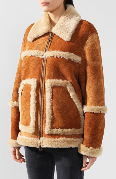 Дубленка DSQUARED2 белого цвета по цене 211500 руб., арт. S72AM0780/SY1425, фото 3 Дубленка DSQUARED2, арт. S72AM0780/SY1425, фото 3