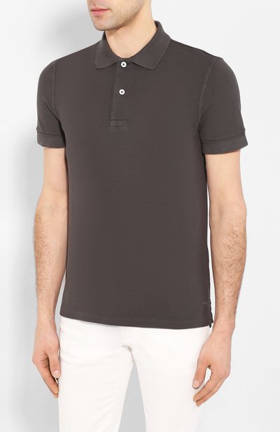 Хлопковое поло TOM FORD, арт. BU266/TFJ982, фото 3