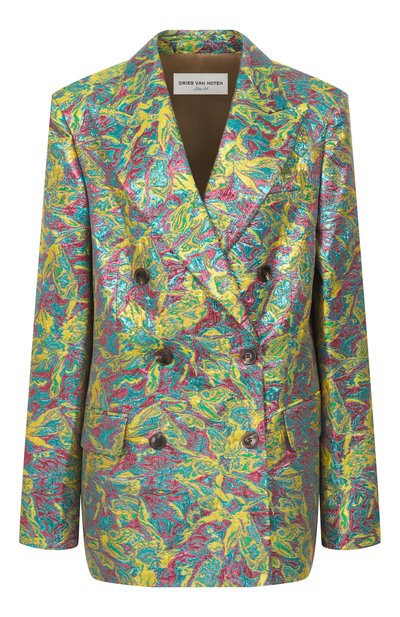 Женский жакет из вискозы и хлопка DRIES VAN NOTEN, арт. 261-010440/3154