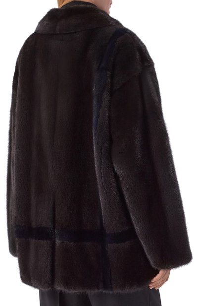 Шуба из норки KITON коричневого цвета по цене 2180000 руб., арт. D62689K0538F, фото 4 Шуба из норки KITON, арт. D62689K0538F, фото 4