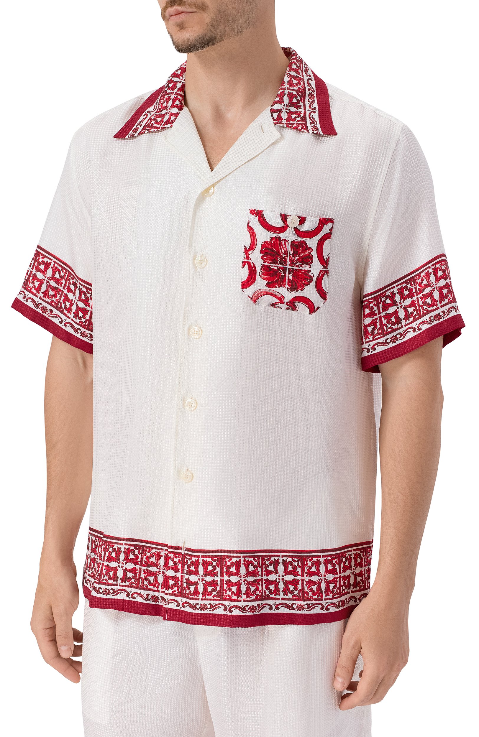 Шелковая рубашка DOLCE & GABBANA, арт. G5JH9T/HI135, фото 3