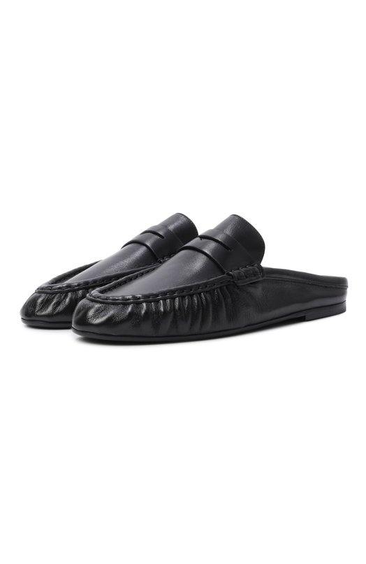 Кожаные сабо Le Loafer Saint Laurent 852392/AAFUV Чёрный 852392/AAFUV