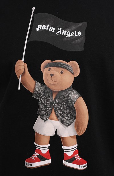Хлопковая футболка PALM ANGELS, арт. PMAA001S21JER0191001, фото 5