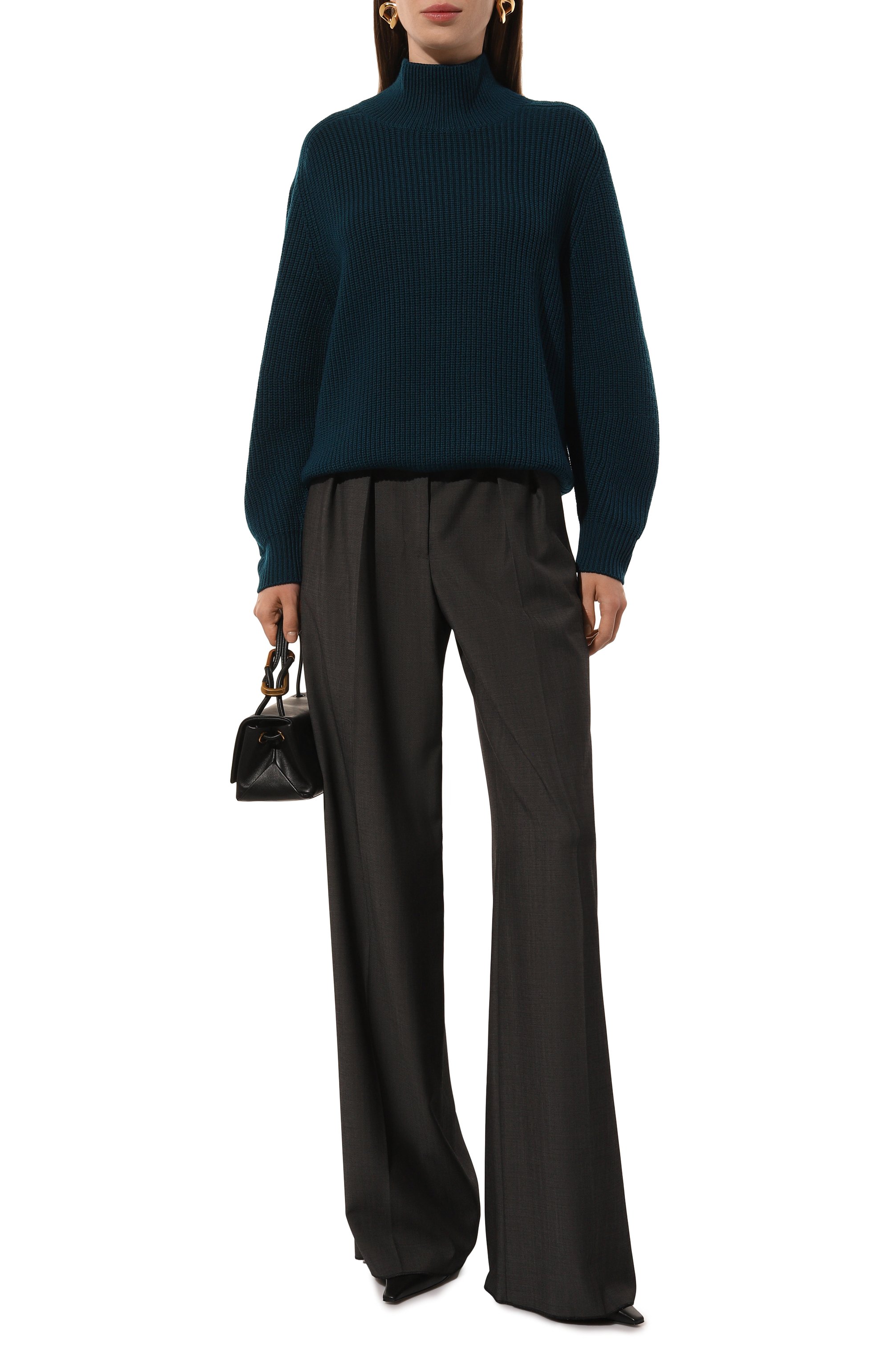 Шерстяной свитер WINDSOR бирюзового цвета по цене 43950 руб., арт. DP436/10010515, фото 2 Шерстяной свитер WINDSOR, арт. DP436/10010515, фото 2