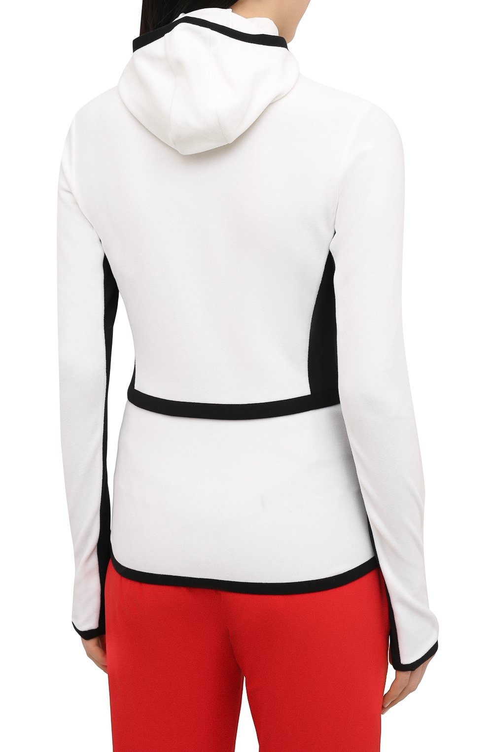 Кардиган MONCLER черно-белого цвета по цене 63000 руб., арт. F2-098-8G710-00-80093, фото 4 Кардиган MONCLER, арт. F2-098-8G710-00-80093, фото 4