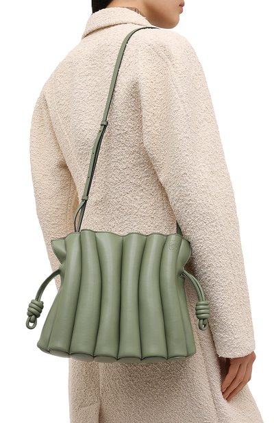 Сумка flamenco LOEWE зеленого цвета по цене 348500 руб., арт. A411FC4X01, фото 5 Сумка flamenco LOEWE, арт. A411FC4X01, фото 5