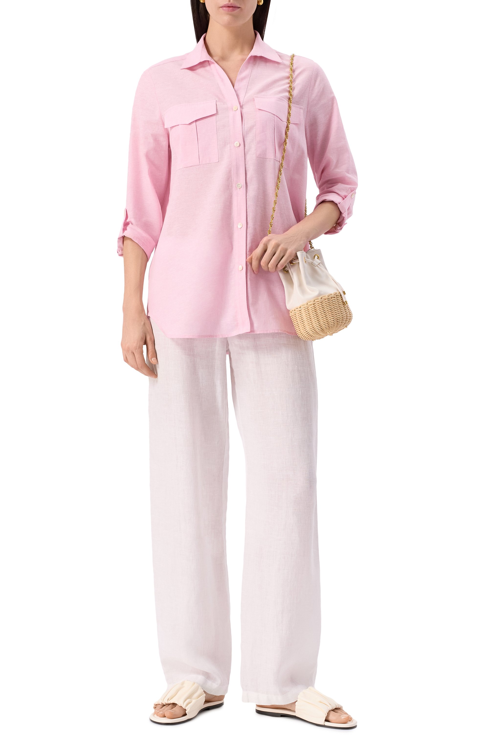 Рубашка изо льна и хлопка PIETRO BRUNELLI, арт. CA2474/LI0018, фото 2