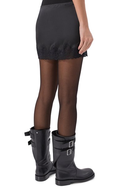 Атласная юбка DANIIL ANTSIFEROV черного цвета по цене 35000 руб., арт. DA_1905, фото 4 Атласная юбка DANIIL ANTSIFEROV, арт. DA_1905, фото 4