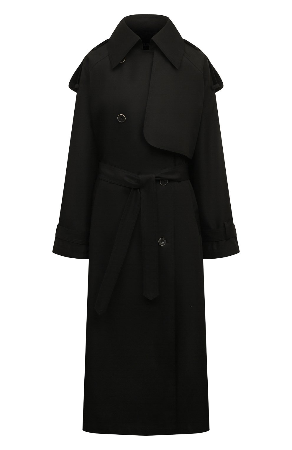 Тренч LESYANEBO черного цвета по цене 74000 руб., арт. LN01H-465_LT, фото 1 Тренч LESYANEBO, арт. LN01H-465_LT, фото 1
