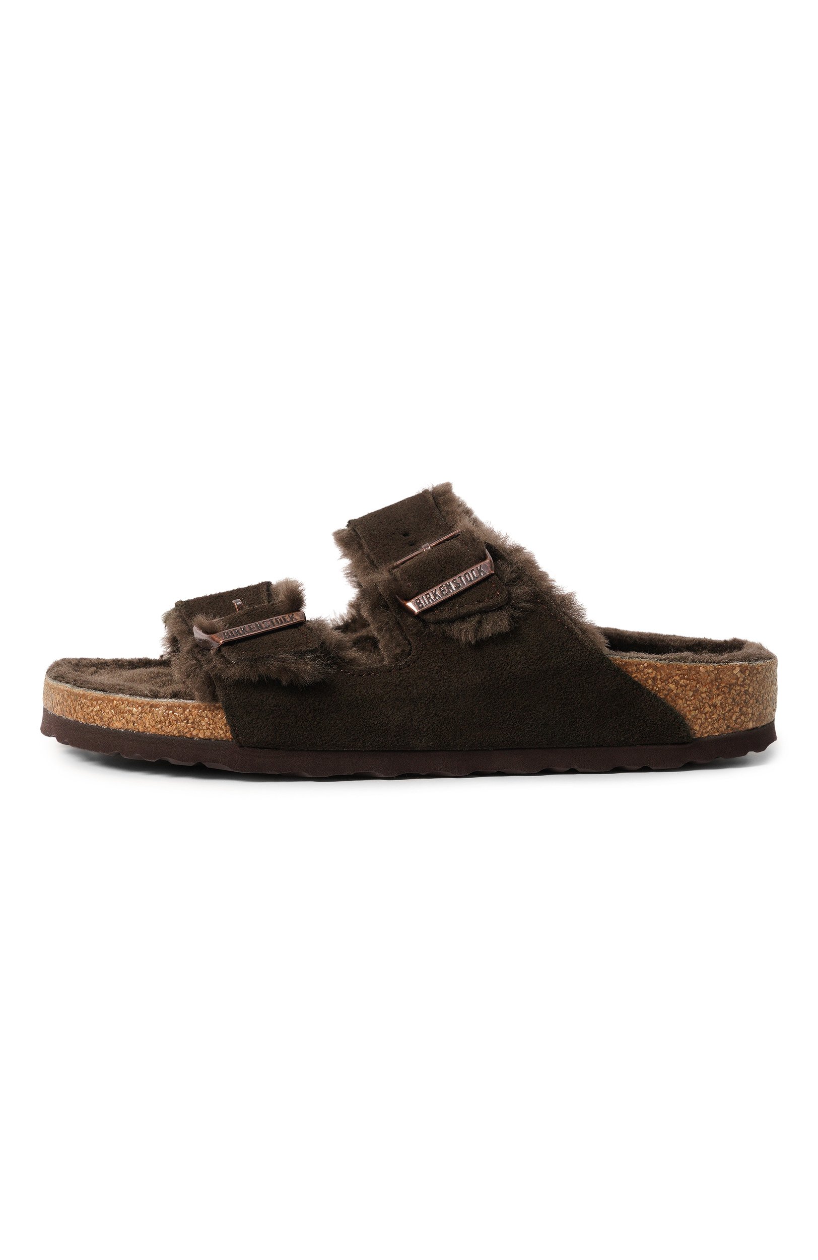 Замшевые шлепанцы arizona shearling BIRKENSTOCK, арт. 1020528, фото 4