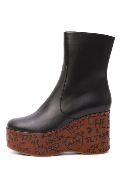 Кожаные ботильоны maxime CHLOÉ, арт. CH25W15DUK, фото 4