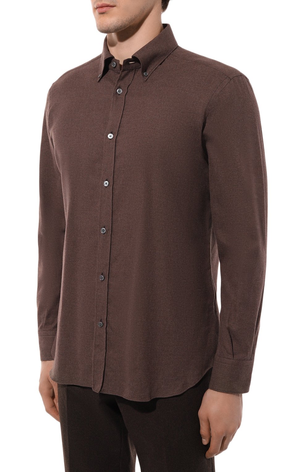 Хлопковая рубашка ZEGNA, арт. SRB4/UEX35A8, фото 3