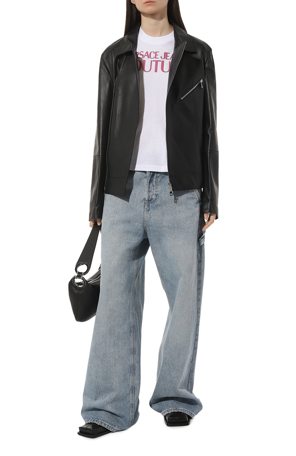 Хлопковая футболка VERSACE JEANS COUTURE, арт. 74HAHT03/CJ000, фото 2