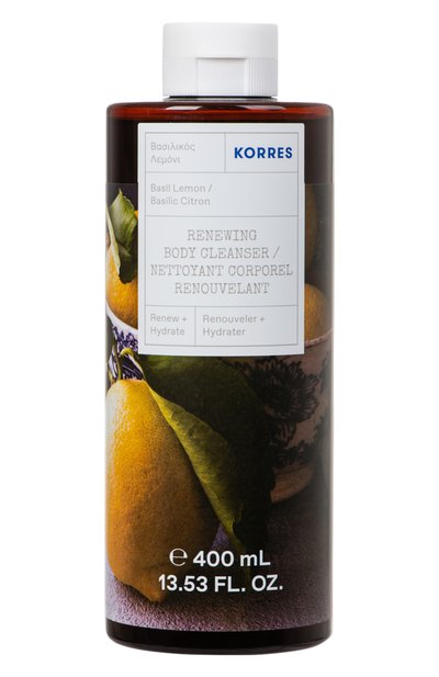 Женского гель для душа "лимон и базилик" (400ml) KORRES, арт. 5203069117398
