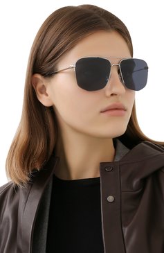 Женские солнцезащитные очки DIOR EYEWEAR черного цвета, арт. DI0R180 D0H | Фото 2 (Тип очков: С/з; Региональные ограничения белый список (Axapta Mercury): RU, Не проставлено; Кросс-КТ: С/з-унисекс; Нос: Не проставлено; Очки форма: Прямоугольные; Оптика Гендер: оптика-унисекс)