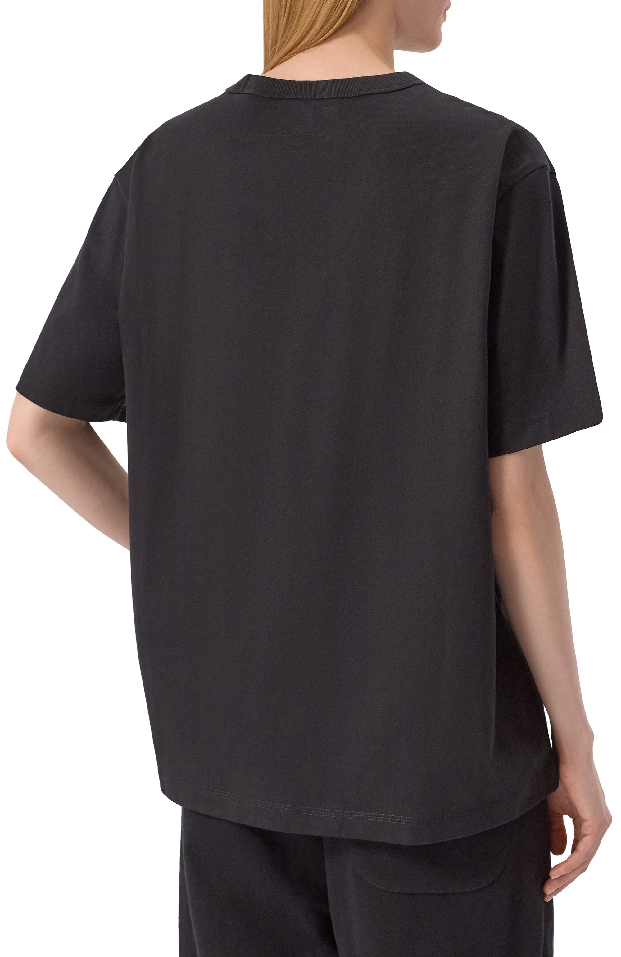 Хлопковая футболка AECA WHITE, арт. AWCMSSBDTTSST010C0.BLACK (S), фото 4