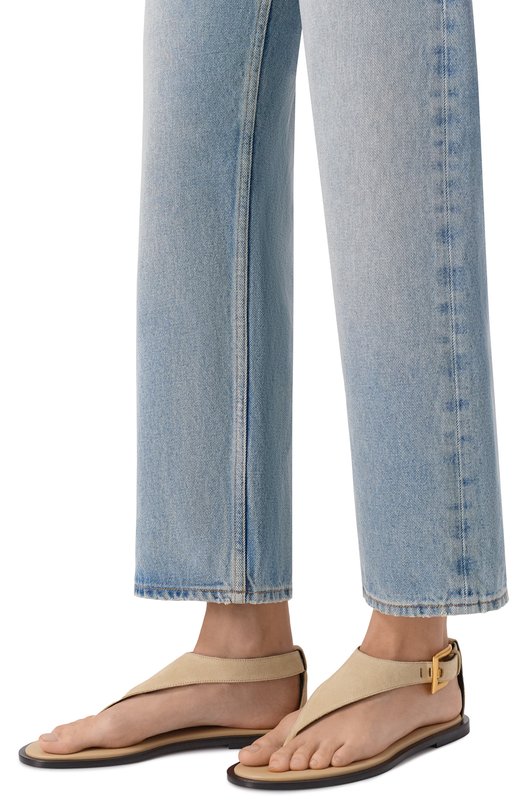 Кожаные сандалии Anthem Balmain GN1UH206/LCTA Бежевый  GN1UH206/LCTA Фото 2