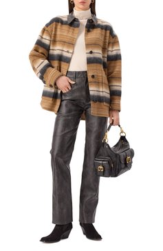 Женские брюки ISABEL MARANT ETOILE черного цвета, арт. 25PPA0519FA-C1B01E | Фото 2 (Длина (брюки, джинсы): Стандартные; Женское Кросс-КТ: Брюки-одежда; Силуэт Ж (брюки и джинсы): Прямые; Стили: Гранж)