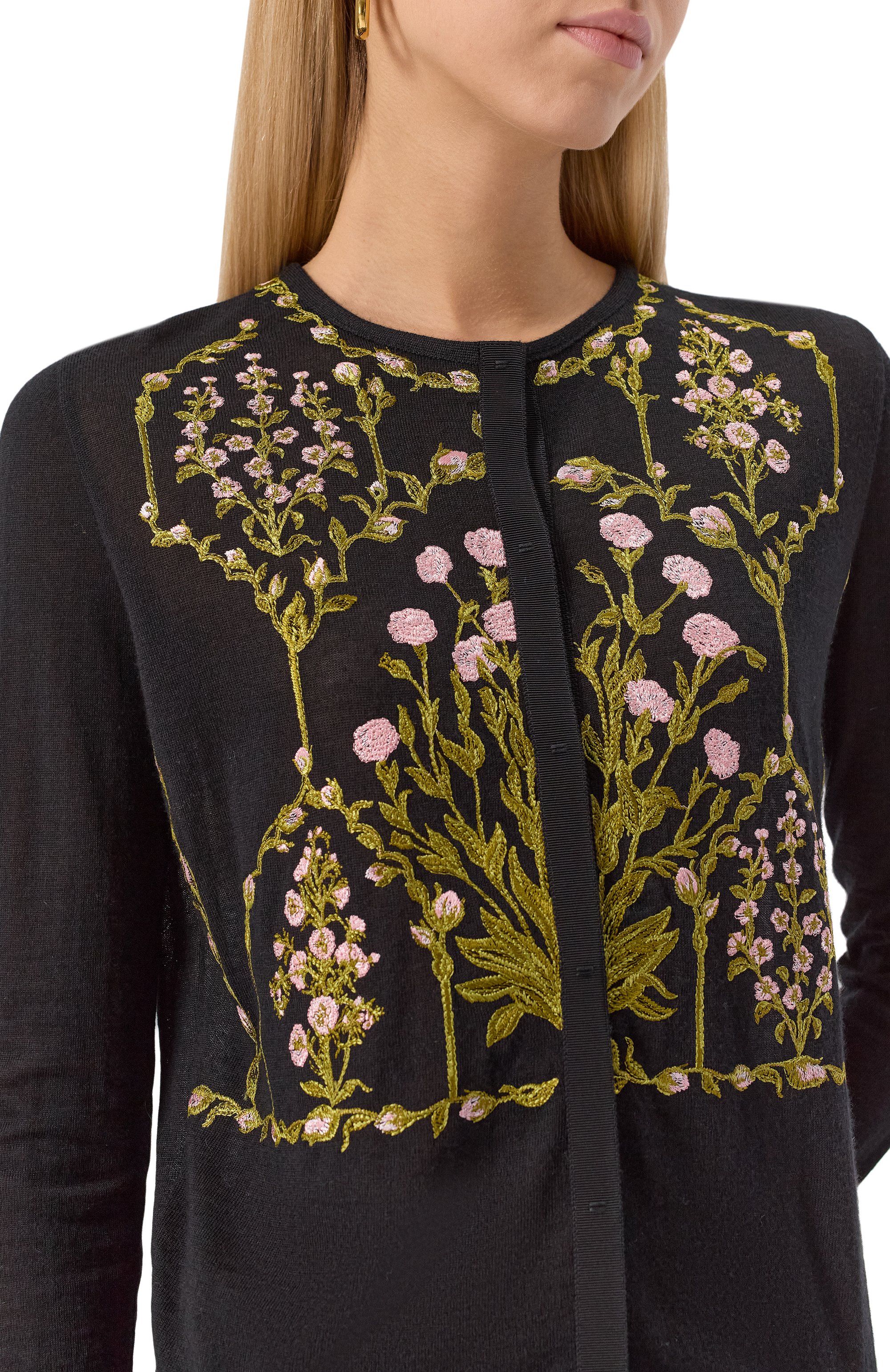 Кардиган из кашемира и шелка GIAMBATTISTA VALLI, арт. 25FWPVCM0M15/02CAS, фото 5