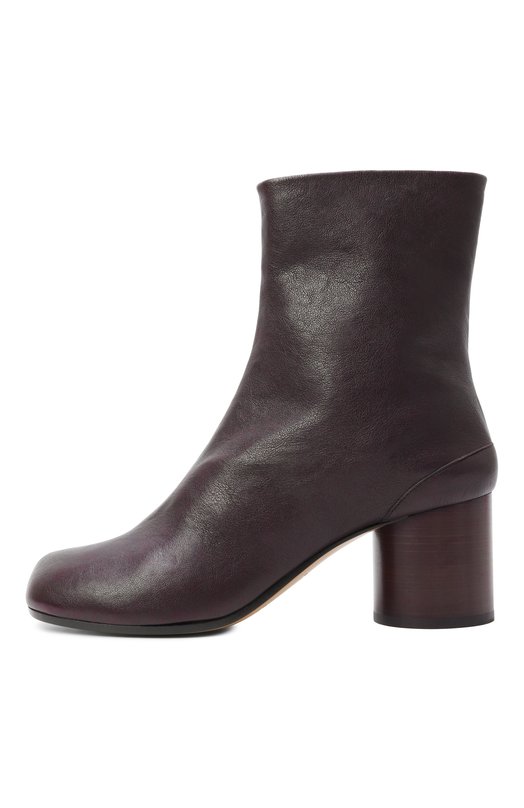 Кожаные ботильоны Tabi Maison Margiela S58WU0246/P3753 Коричневый  S58WU0246/P3753 Фото 4