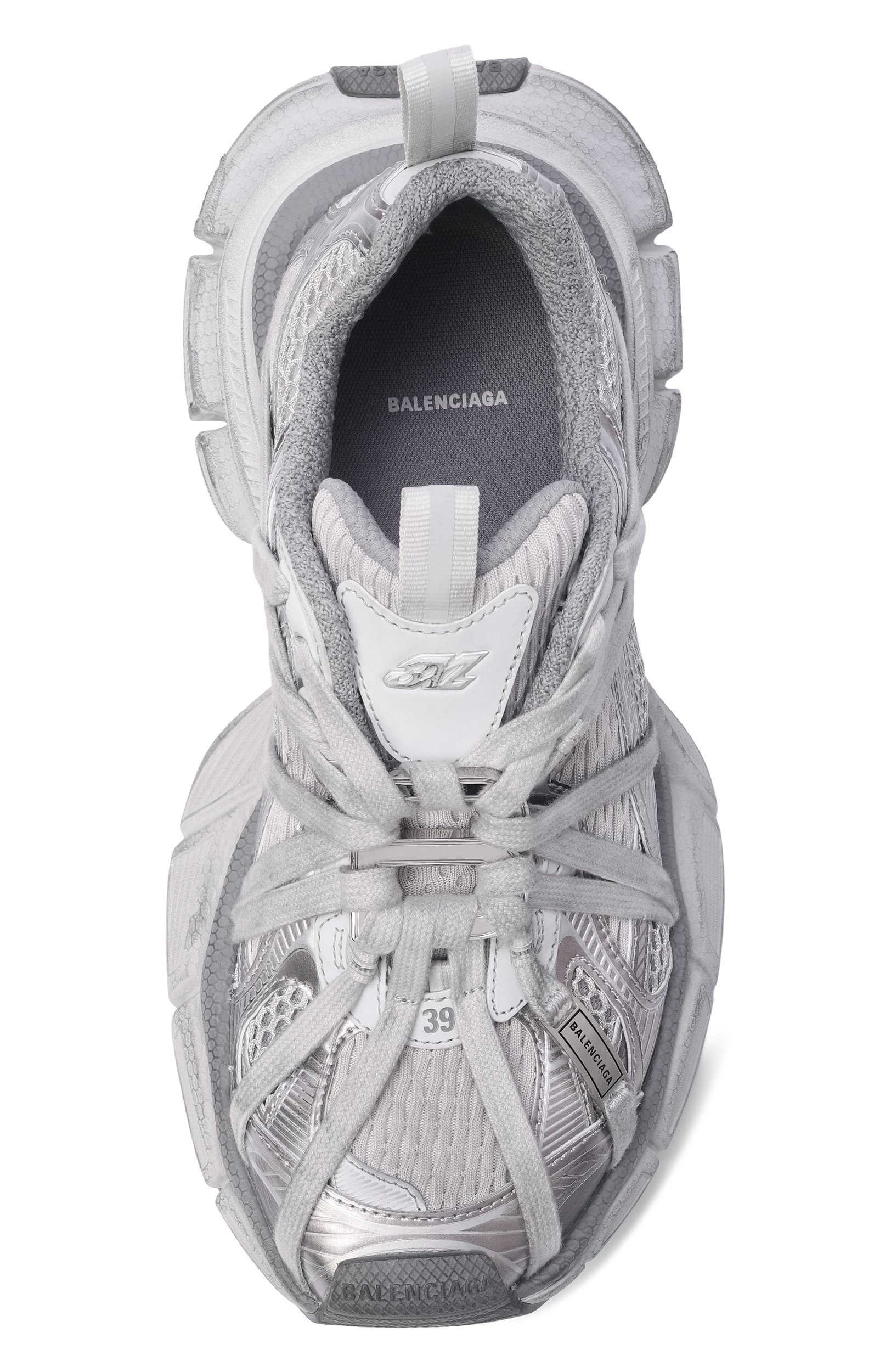 Комбинированные кроссовки 3xl extreme laces b BALENCIAGA серого цвета по цене 194000 руб., арт. 825599/W3XCH, фото 6 Комбинированные кроссовки 3xl extreme laces b BALENCIAGA, арт. 825599/W3XCH, фото 6