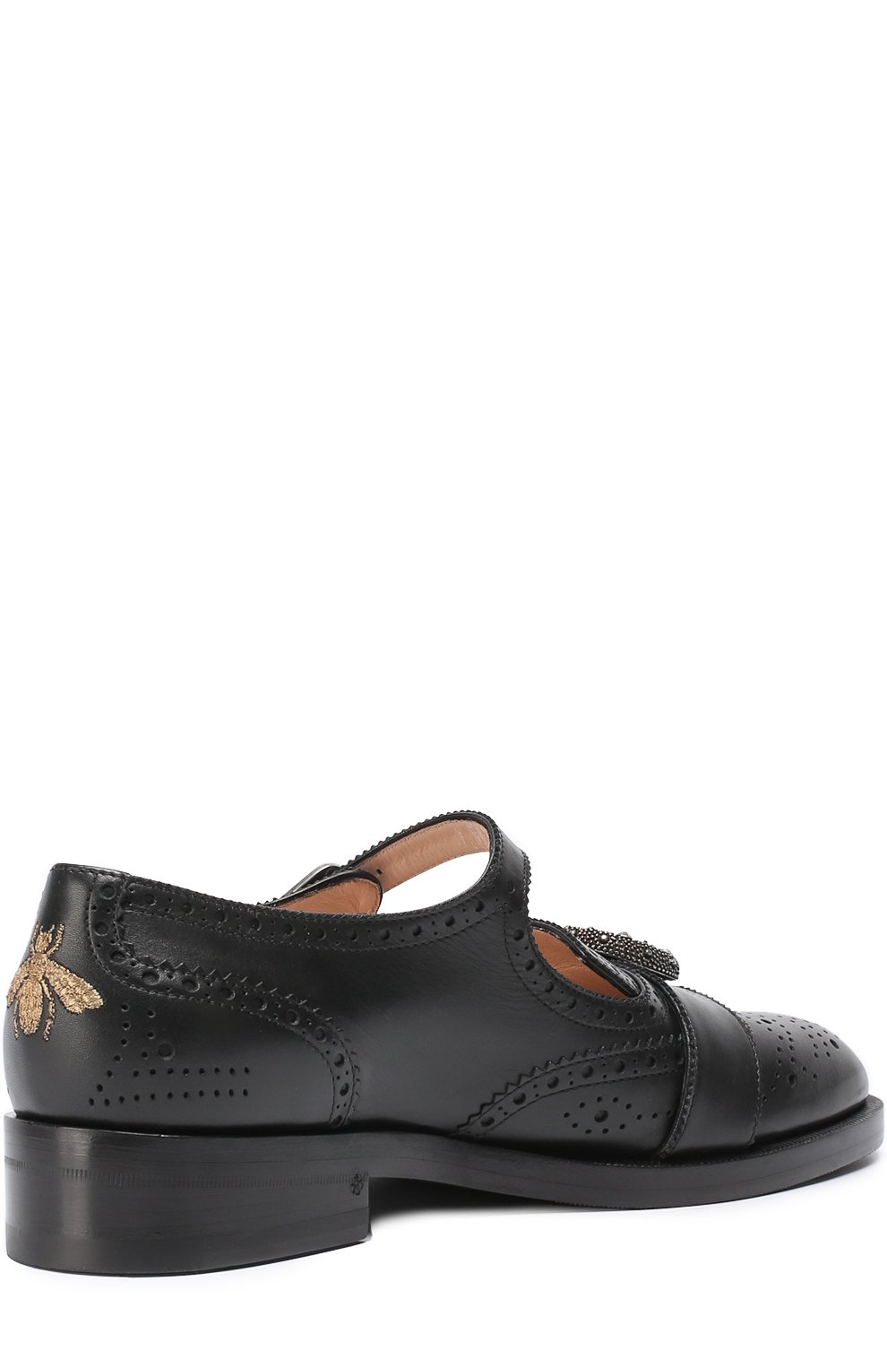 Кожаные броги queercore с ремешками GUCCI, арт. 452861/A3N00, фото 4
