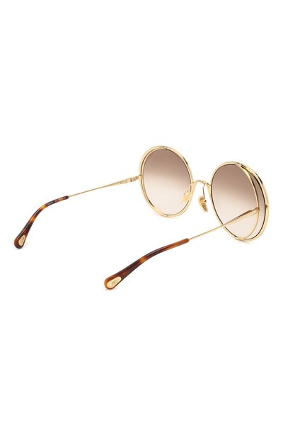 Солнцезащитные очки CHLOÉ коричневого цвета по цене 43700 руб., арт. CH0037S 001, фото 4 Солнцезащитные очки CHLOÉ, арт. CH0037S 001, фото 4