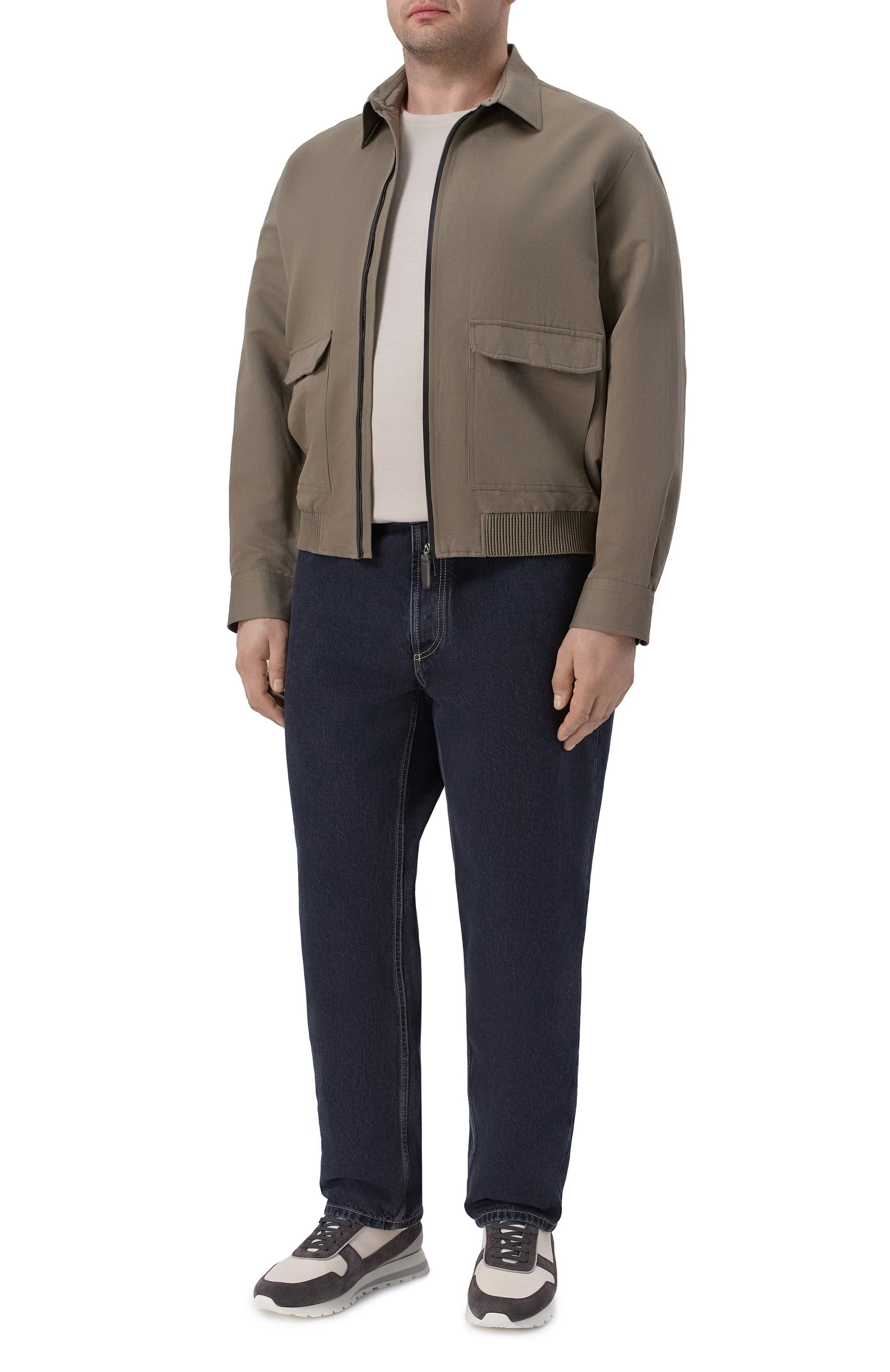 Бомбер изо льна и хлопка BRIONI, арт. PA106/SL_LS/WF/0L/P9111, фото 2