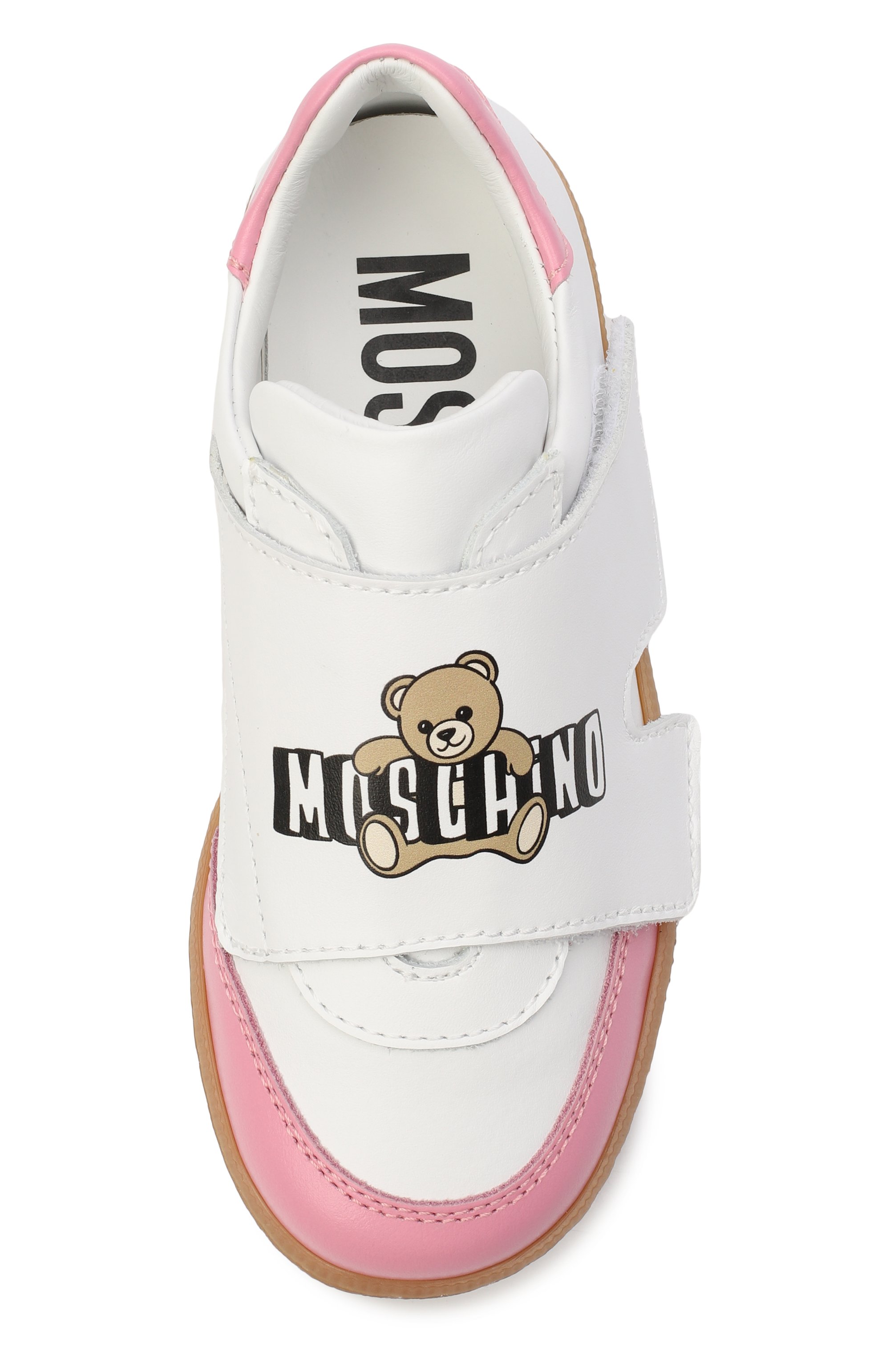 Кожаные кеды MOSCHINO, арт. 83057/VAR3_001, фото 4