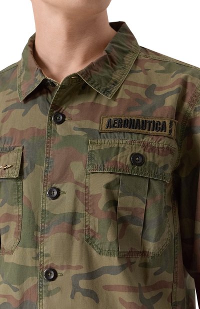 Хлопковая куртка-рубашка AERONAUTICA MILITARE, арт. 251AC032CT3506, фото 5