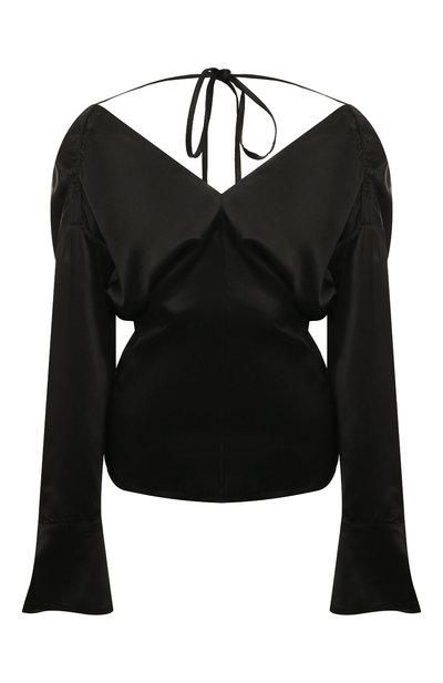 Блузка из вискозы ERIKA CAVALLINI черного цвета по цене 45800 руб., арт. S3/P/P3SS04, фото 1 Блузка из вискозы ERIKA CAVALLINI, арт. S3/P/P3SS04, фото 1