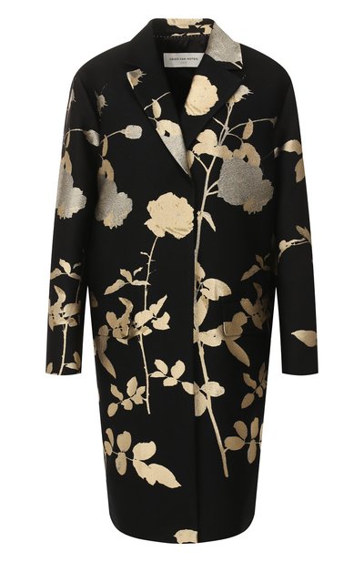 Женское пальто из смеси шерсти и вискозы DRIES VAN NOTEN, арт. 192-10277-8361