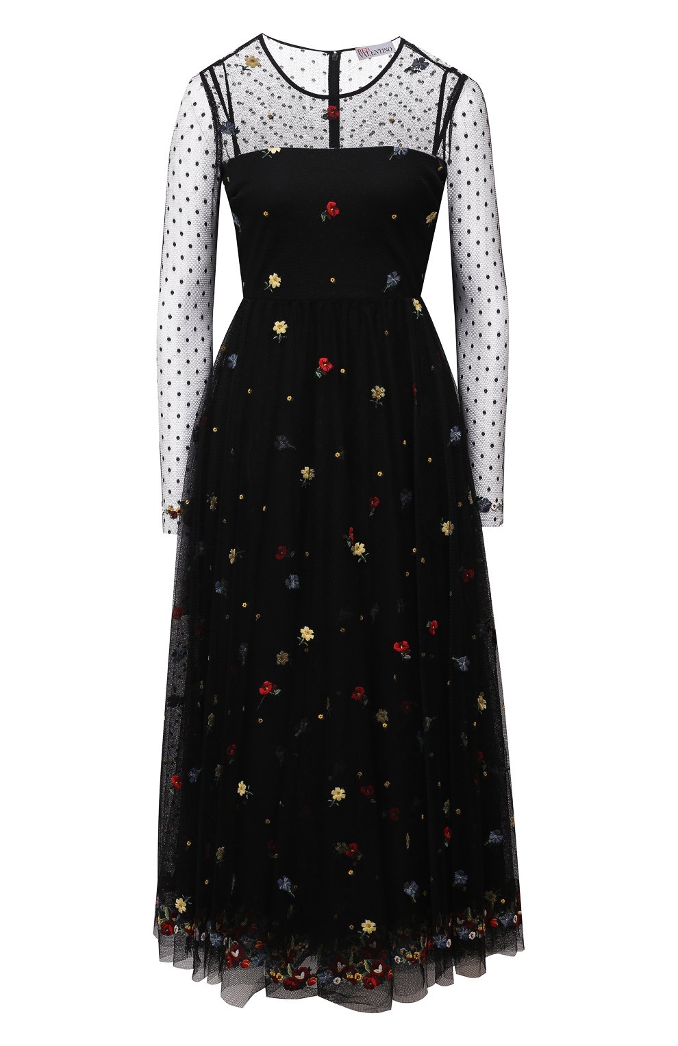 Платье REDVALENTINO черного цвета по цене 135000 руб., арт. WR3VA18N/632, фото 1 Платье REDVALENTINO, арт. WR3VA18N/632, фото 1