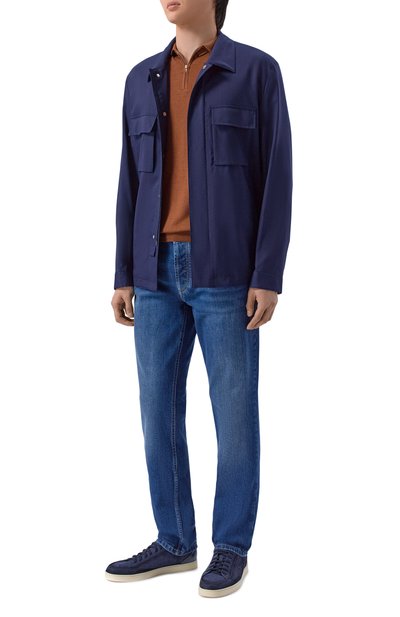 Поло из шерсти и шелка ANDREA CAMPAGNA, арт. PZ1MC/LSC18R, фото 2