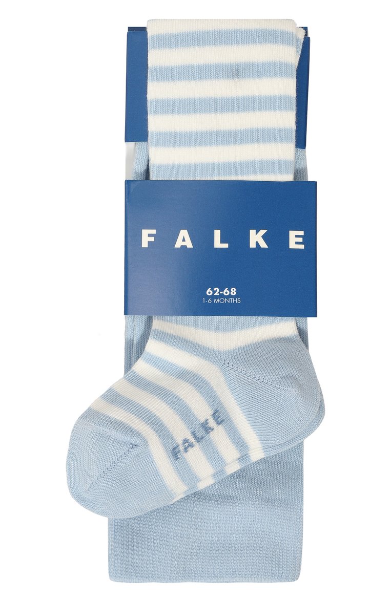 Детские хлопковые колготки FALKE голубого цвета, арт. 13522. | Фото 1 (Материал: Текстиль, Синтетический материал, Хлопок; Нос: Не проставлено; Материал сплава: Проставлено)