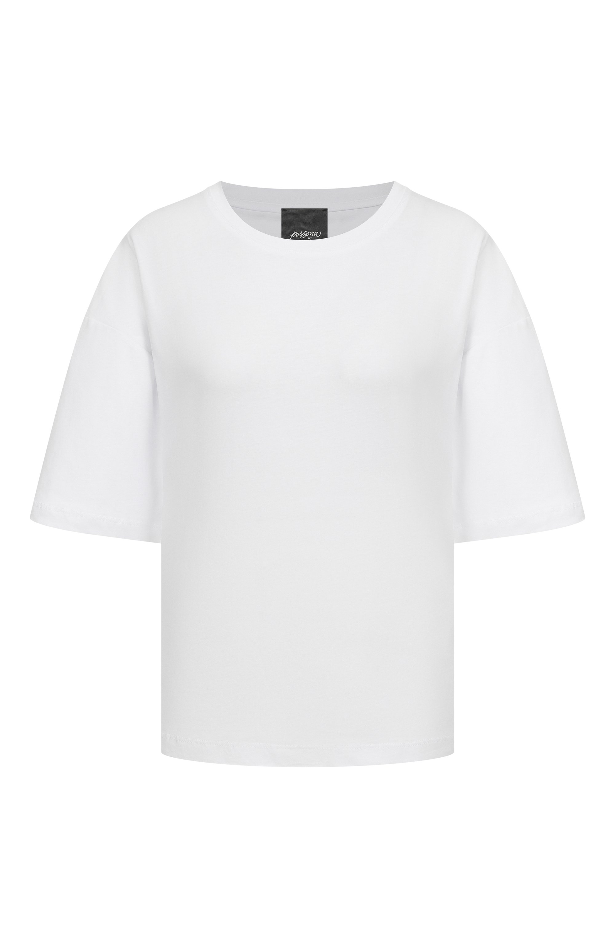 Хлопковая футболка PERSONA BY MARINA RINALDI, арт. PALPITI, фото 1