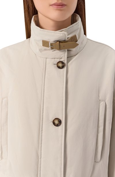 Утепленная парка 12 STOREEZ кремового цвета по цене 39000 руб., арт. 129640, фото 5 Утепленная парка 12 STOREEZ, арт. 129640, фото 5