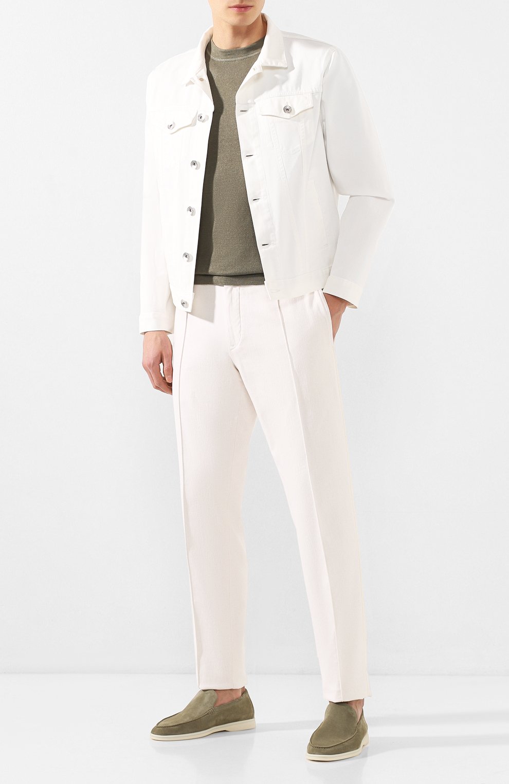 Замшевые лоферы summer walk LORO PIANA, арт. FAE8124, фото 2