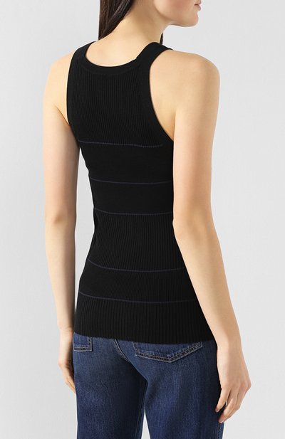 Топ из смеси шелка и кашемира PROENZA SCHOULER черного цвета по цене 37600 руб., арт. R1917174-KS038, фото 4 Топ из смеси шелка и кашемира PROENZA SCHOULER, арт. R1917174-KS038, фото 4