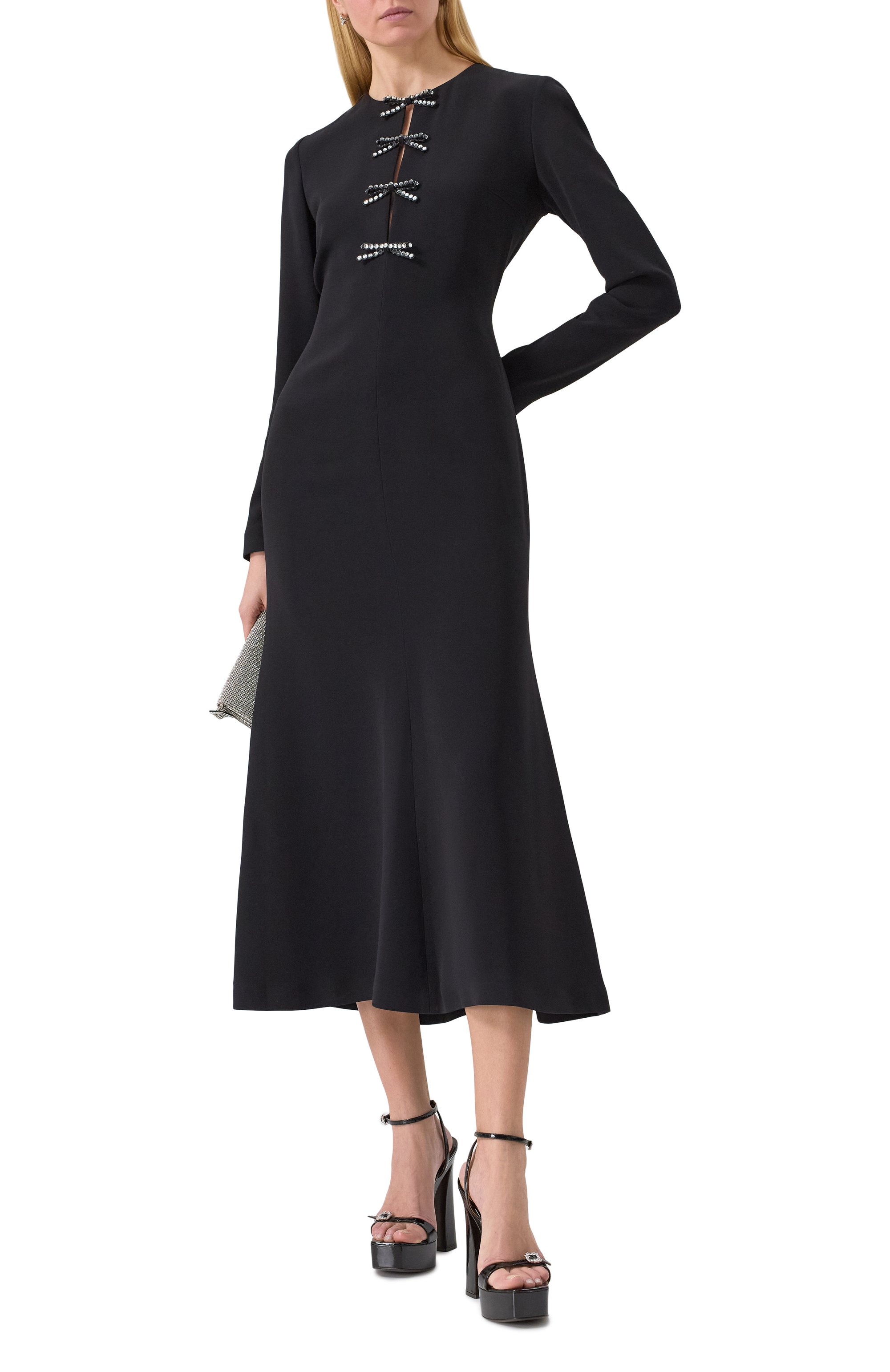 Платье ELIE SAAB черного цвета по цене 376500 руб., арт. D0544, фото 2 Платье ELIE SAAB, арт. D0544, фото 2