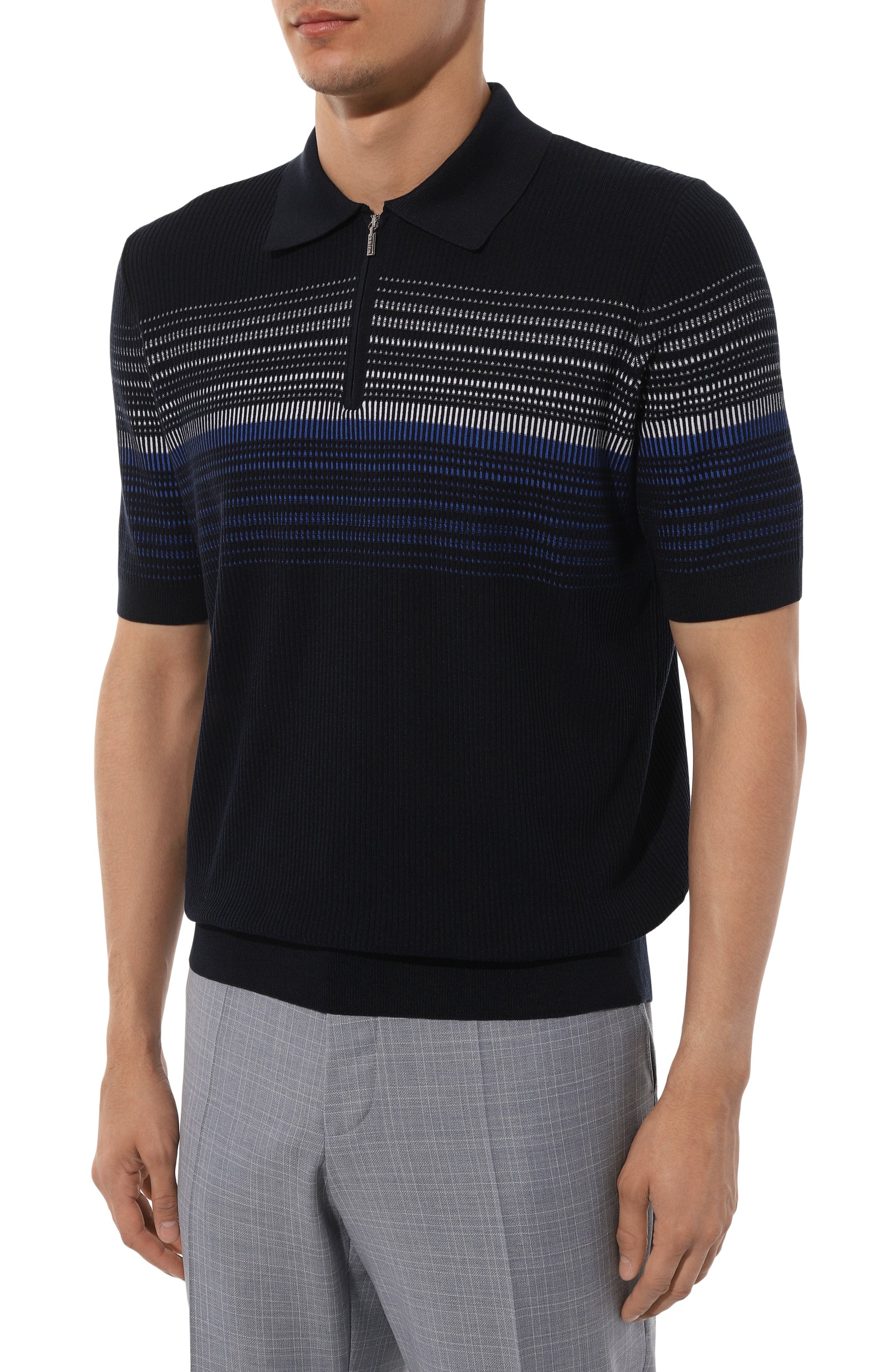 Поло из шелка и хлопка ZILLI, арт. KZP002M0142VCC000, фото 3