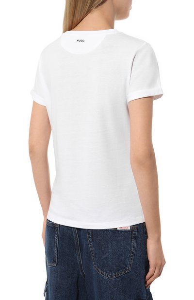 Хлопковая футболка HUGO, арт. 50417212, фото 4